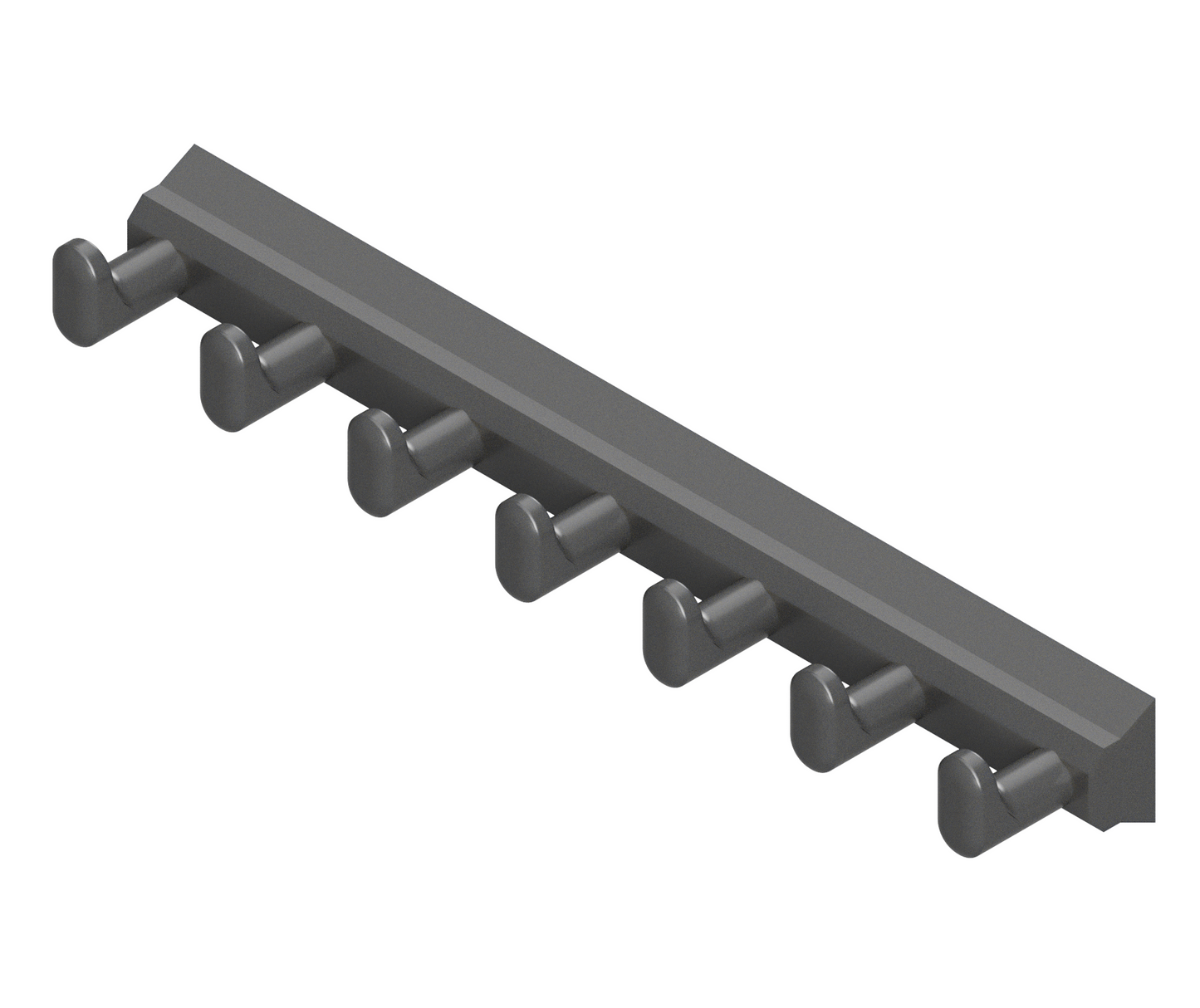 3D Download for Row of Hooks