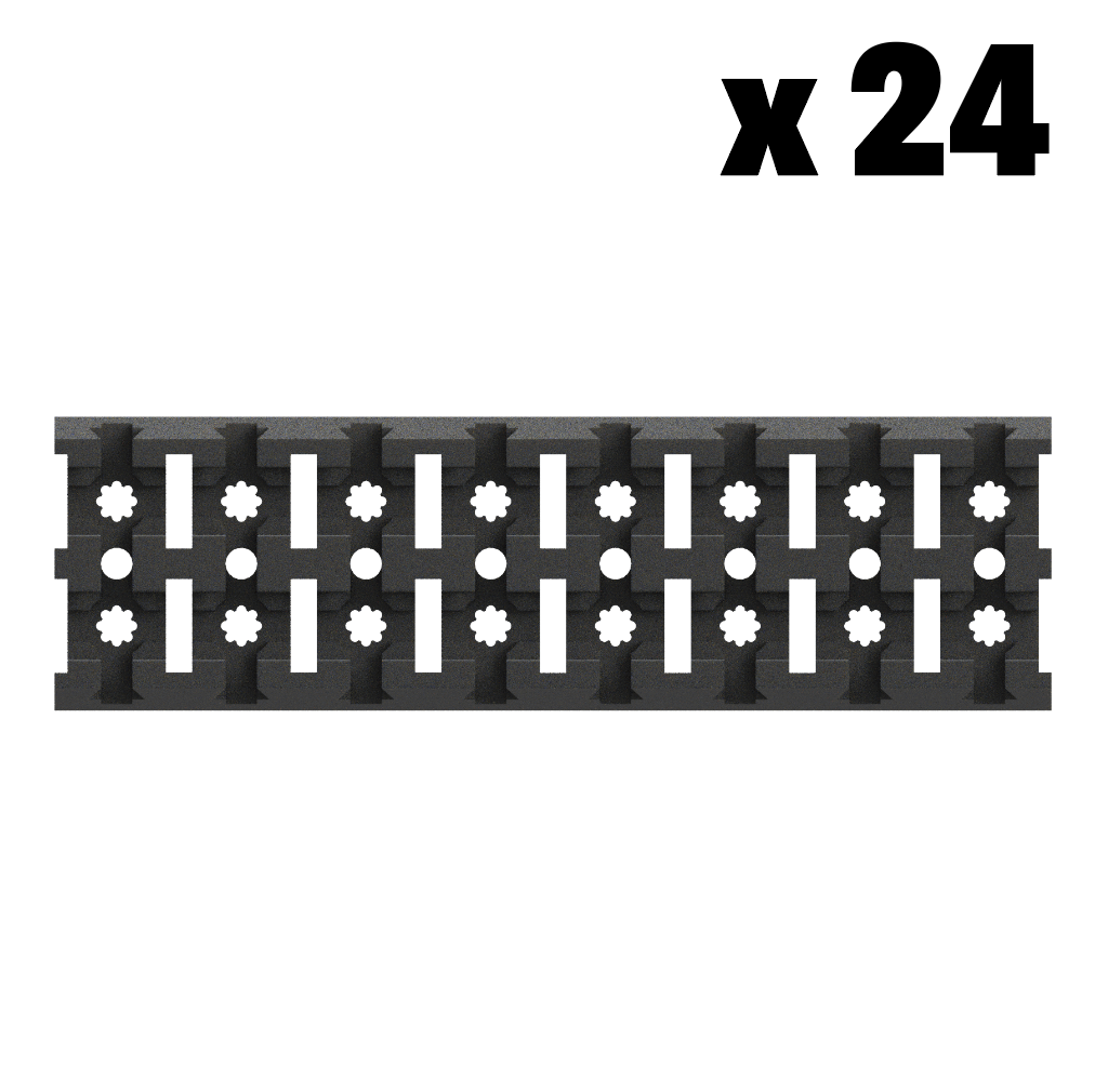 JAGERMOUNT™ Pack of 24 8" x 2" Board Rails