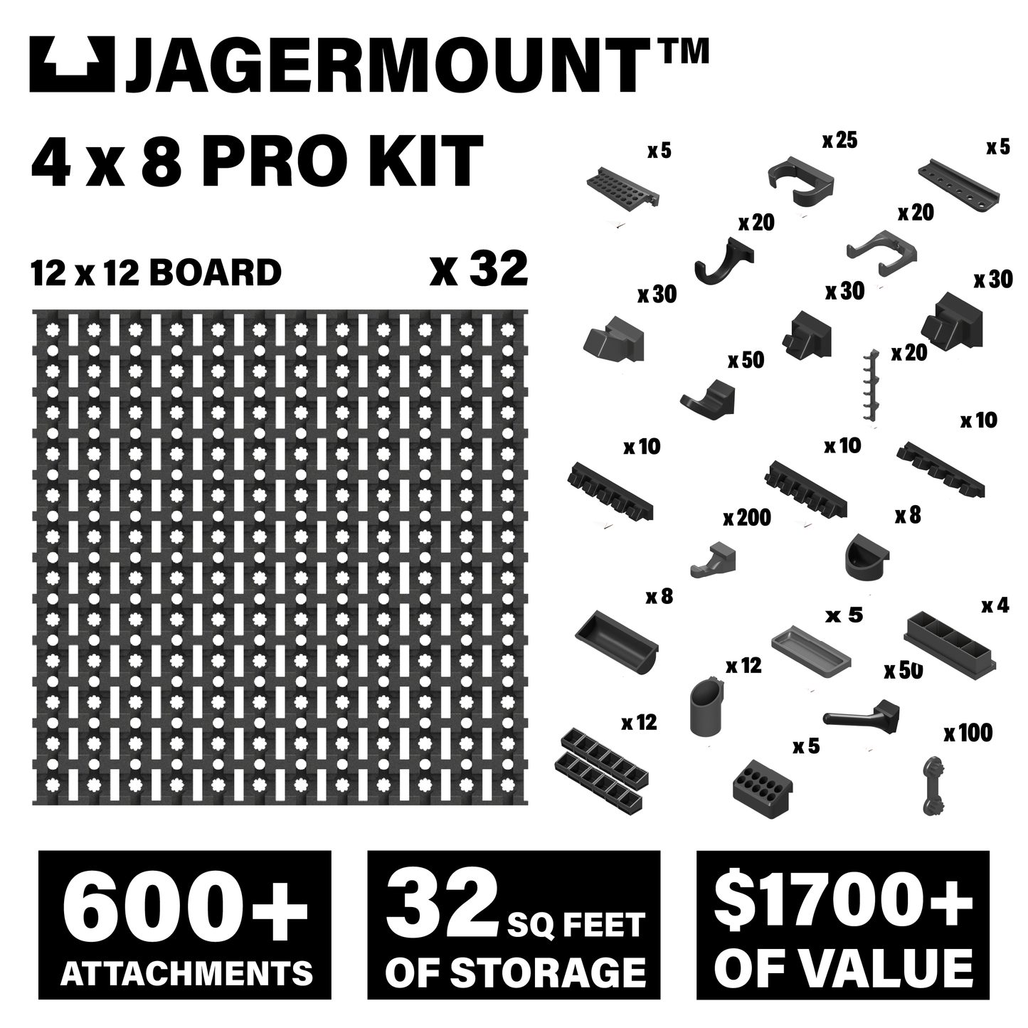 JAGERMOUNT 4' x 8' Pro Kit