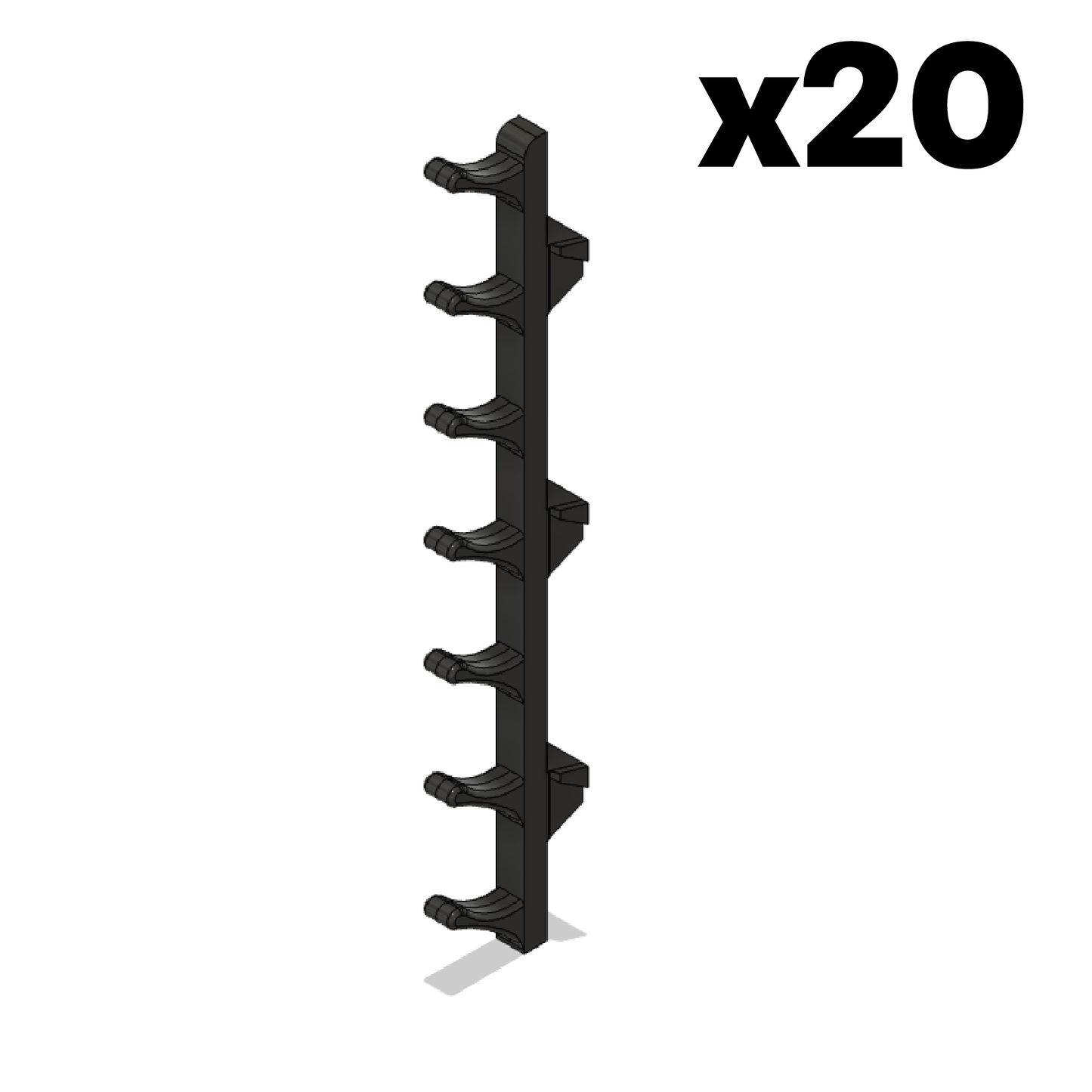 JAGERMOUNT™ Pack Of 20 Wrench Rack Vertical Insert