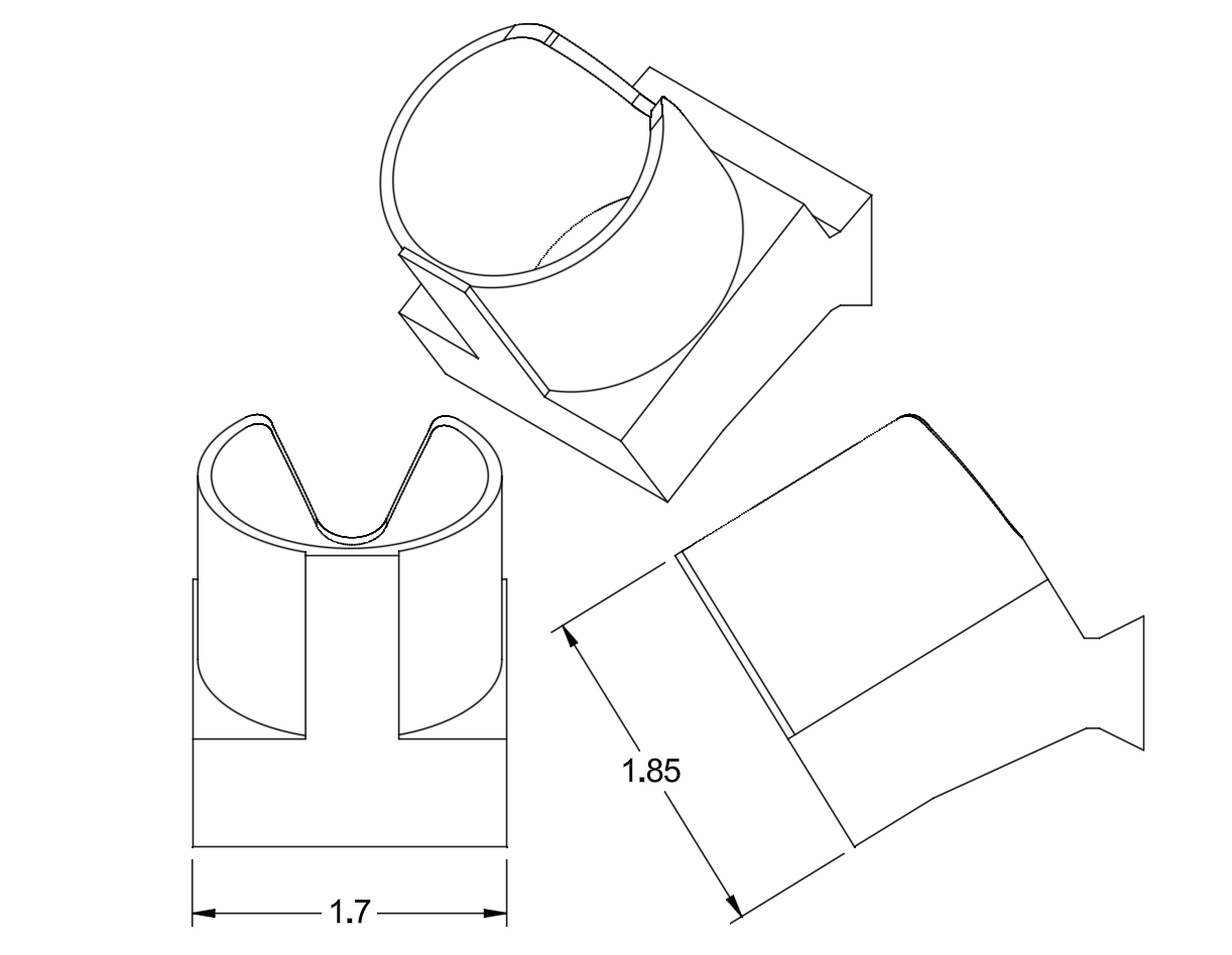 JAGERMOUNT™ Diagonal Holding Tube
