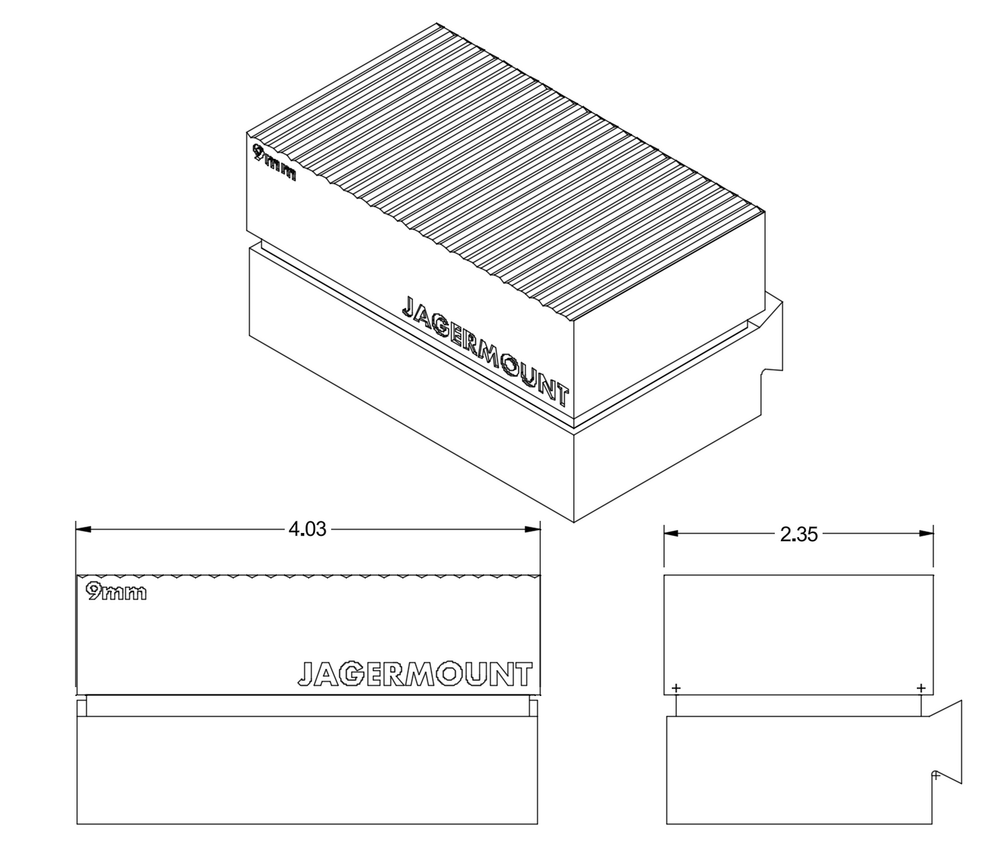 JAGERMOUNT™ 9 mm Ammo Holder