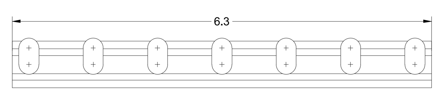 JAGERMOUNT™ Row Of Hooks