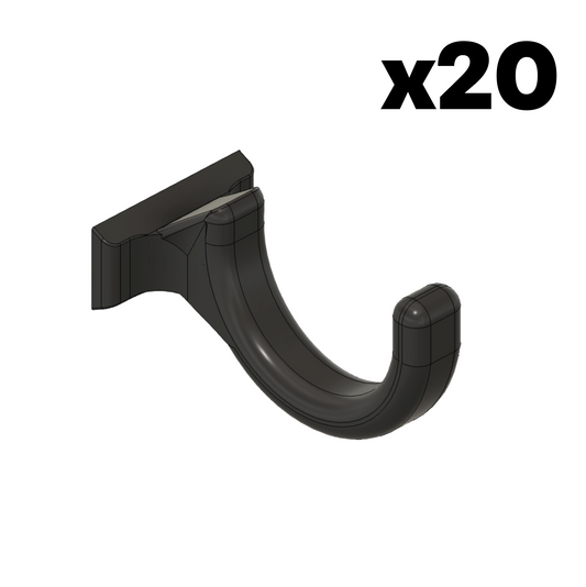 JAGERMOUNT™ Pack Of 20 Large Tool Horizontal Holder